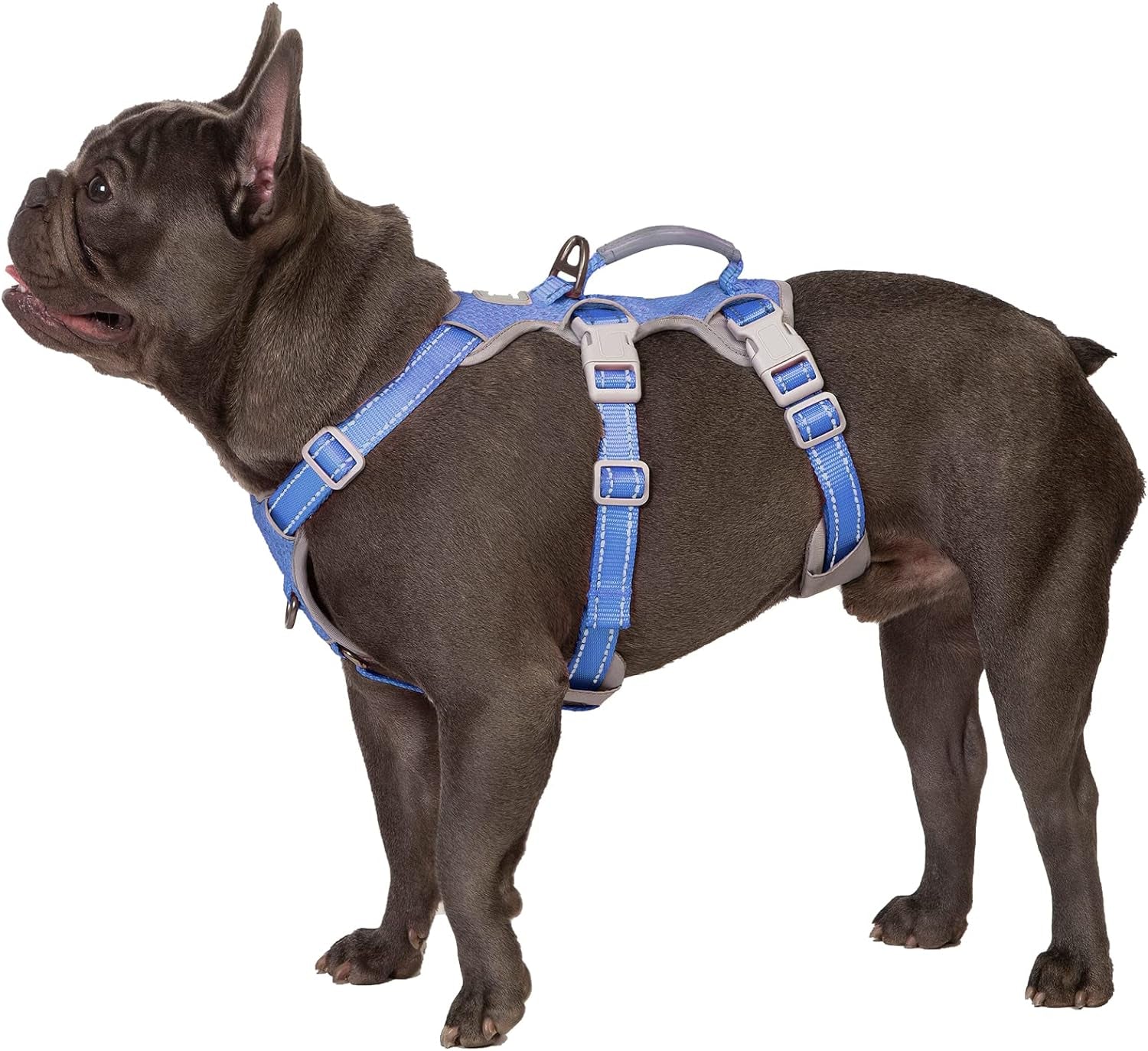 huntboo-escape-proof-harness-no-slip-dog-harness-escape-proof-fully-reflective-harness-with-handle-breathable-durable-adjustable-vest-for-medium-dogs-walking-and-training-gear-black-m