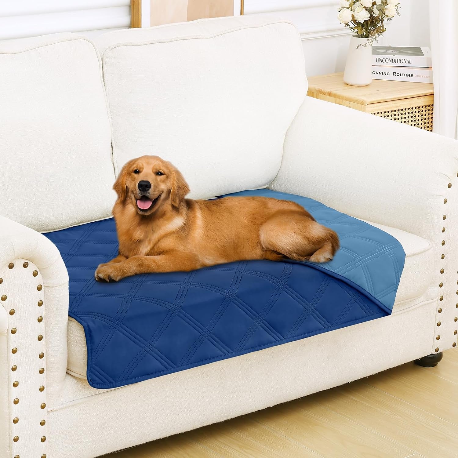 smiry-waterproof-dog-bed-cover-blanket-reversible-pet-blanket-soft-reversible-washable-leakproof-cats-dogs-couch-cover-for-sofa-couch-furniture-30x70-inch