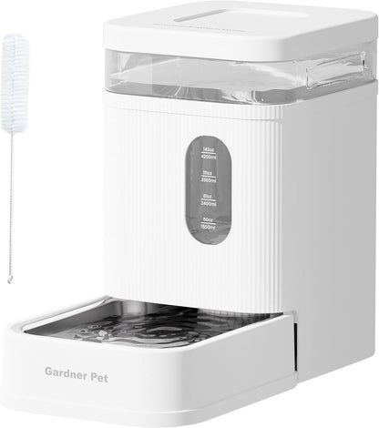 Gardner Pet 2.2 Gallon Automatic Dog Water Bowl Dispenser 8.5L Gravity Water Feeder with Stainless Steel Bowl & Maifan Stone Filter, Bpa-Free for for Cats and Dogs (Black, 2.2 Gallon)11