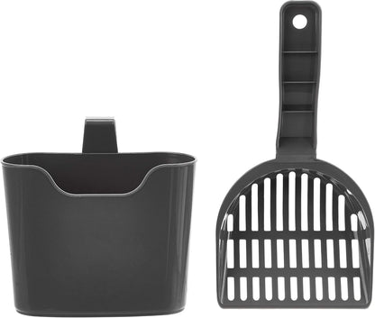 Amazon Basics Durable Cat Litter Scoop with Holder, Hangs on Litter Box, Efficient Scooper7