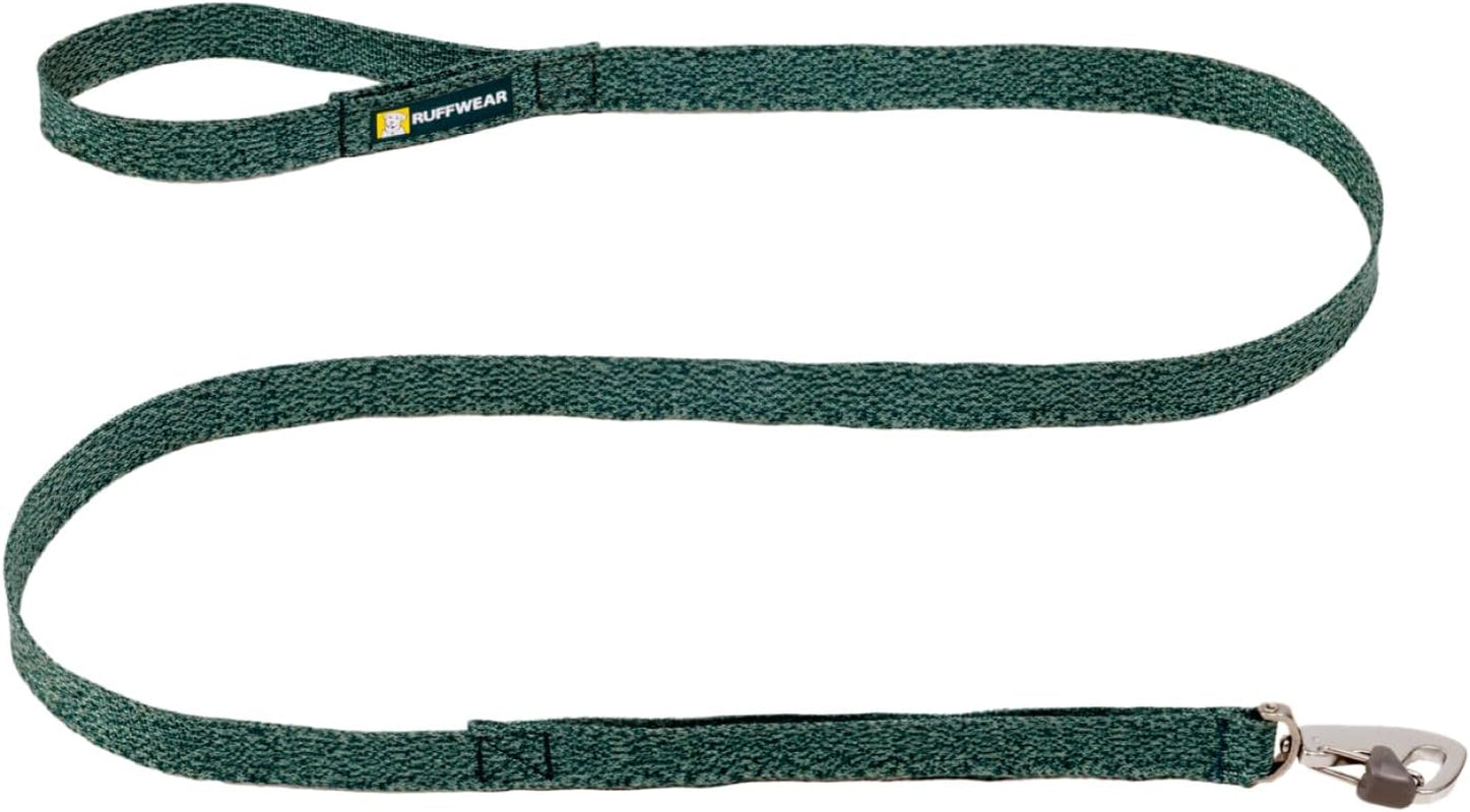 ruffwear-front-range-flex-dog-leash-5-ft-engineered-knit-with-soft-hand-feel-lightweight-strong-leash-with-lockable-clip-traffic-loop-accessory-loop-for-outdoor-walking-deep-teal