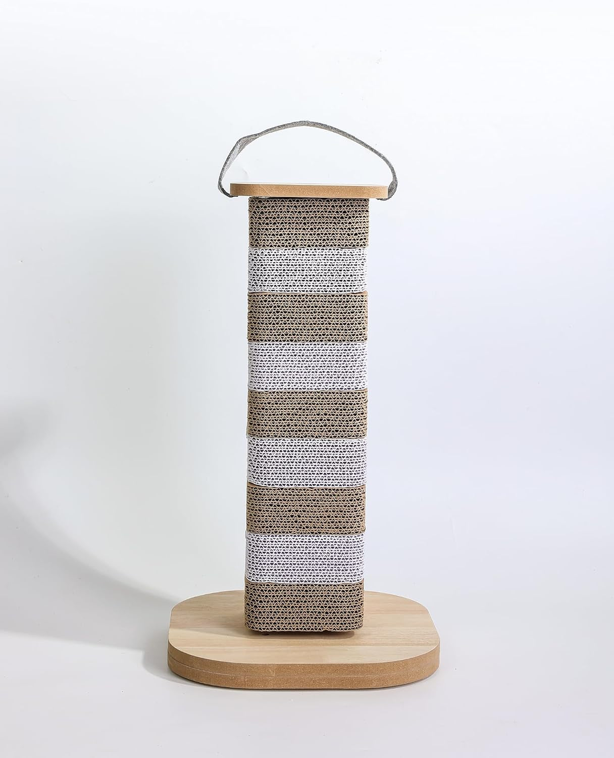 cat-scratching-post-for-indoor-cats-23-6-inch-tall-cardboard-cat-scratcher-pad-for-kittens-cats-multi-surface-scratching-board-easy-assembly-protects-furniture