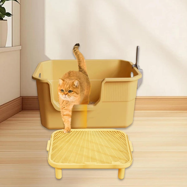 Cat Litter Ramp Trapper Mat Washable Double Layered Non-Slip Step for Indoor Cats Balcony Living Room- Large3