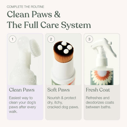 Dog Paw Cleaner, Clean Paws, No Rinse Foam Cleaner with Brush, 5 Fl Oz | Dandylion Dog Paw Washer, Fragrance Free, Ph Balanced, Waterless, Foaming Washer with Silicone Brush, Pet Cleaning Supplies9