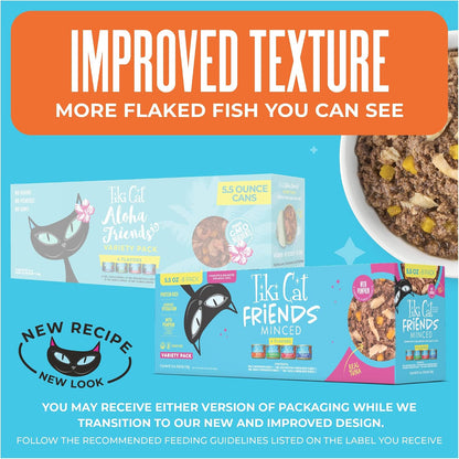 Tiki Cat Friends Wet Cat Food Tuna Variety Pack, 5.5 Oz. Cans (8 Count)2