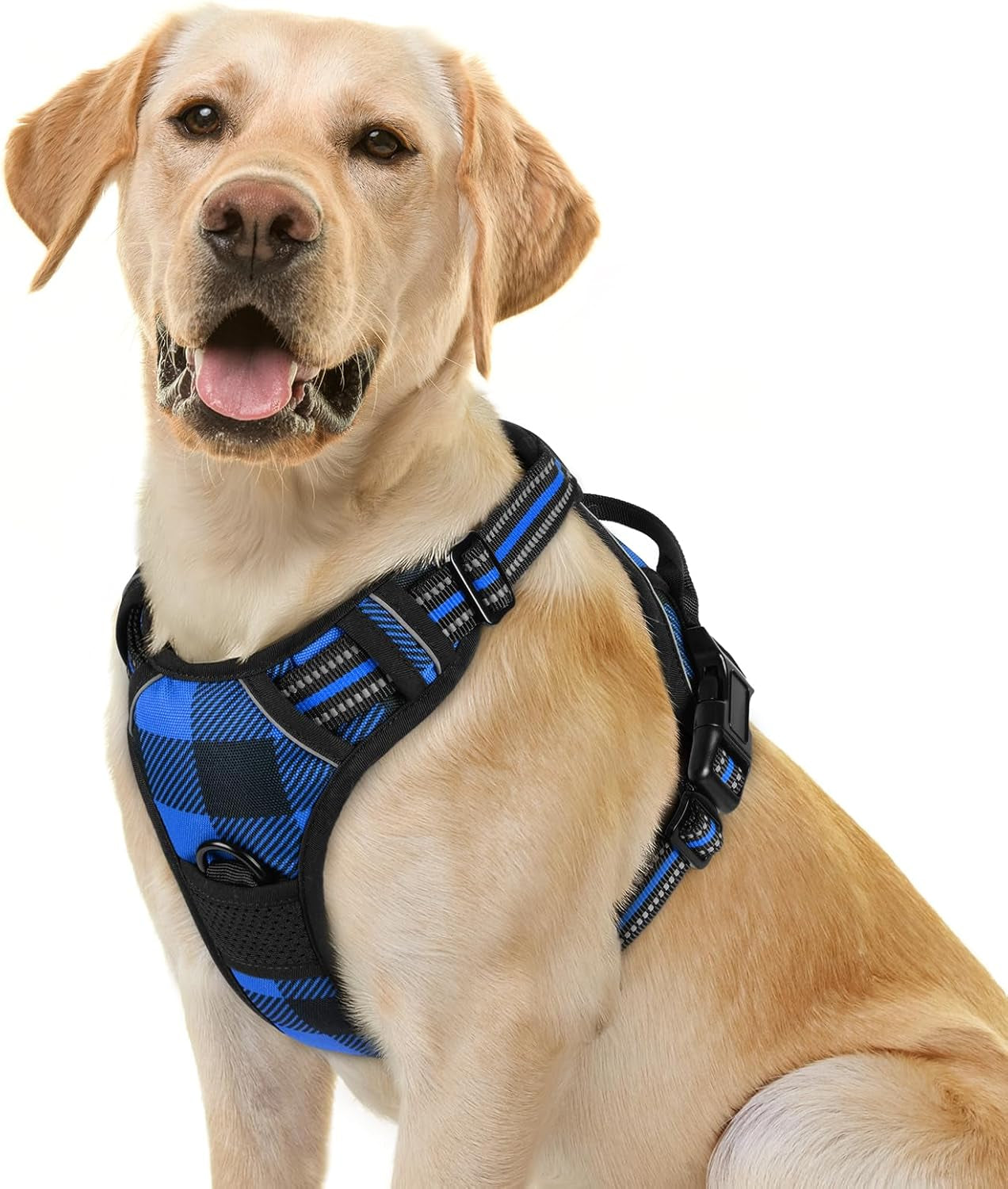 rabbitgoo-dog-harness-no-pull-for-large-dogs-with-2-leash-clips-pet-vest-no-choke-with-handle-adjustable-soft-padded-reflective-easy-control-for-walking-black-large