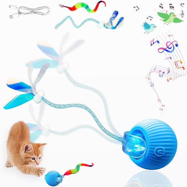 Interactive Cat Toy Ball, Smart Moving Pet Toy for Cats & Dogs | Cat Toys for Indoor Cats | Speedy Tail 2.0 Cat Toy|Cat Teaser Toy|Interactive Motion Activated Cat Toys| Stimulating Cat Toys12