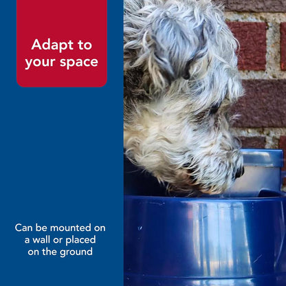 Coastal Pet Bergan Auto-Wata - Outdoor Dog & Cat Water Dispenser - Automatic Water Bowl for Pets - Made from Durable, Bpa-Free Plastic - Self-Watering Cat & Dog Bowl - Navy, 48 Ounces6