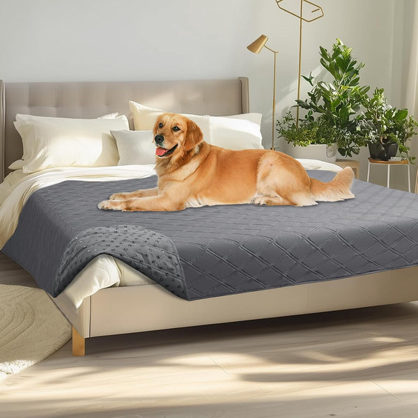 Luciphia 100% Waterproof Couch Cover Blanket for Dogs Anti-Slip Pet Couch Protector Sofa Mat Puppy Cat Blanket with Non-Slip Bottom, Navy Blue, 30X70 Inch12