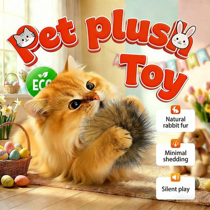Cat Toy Faux Rabbit Fur Ball,2026 New Soft Rabbit Fur Catnip Balls,Fluffy Catnip Toy for Indoor Cats,Washable & Fun to Chase for Exercise and Bonding (Ball/3Pcs)2