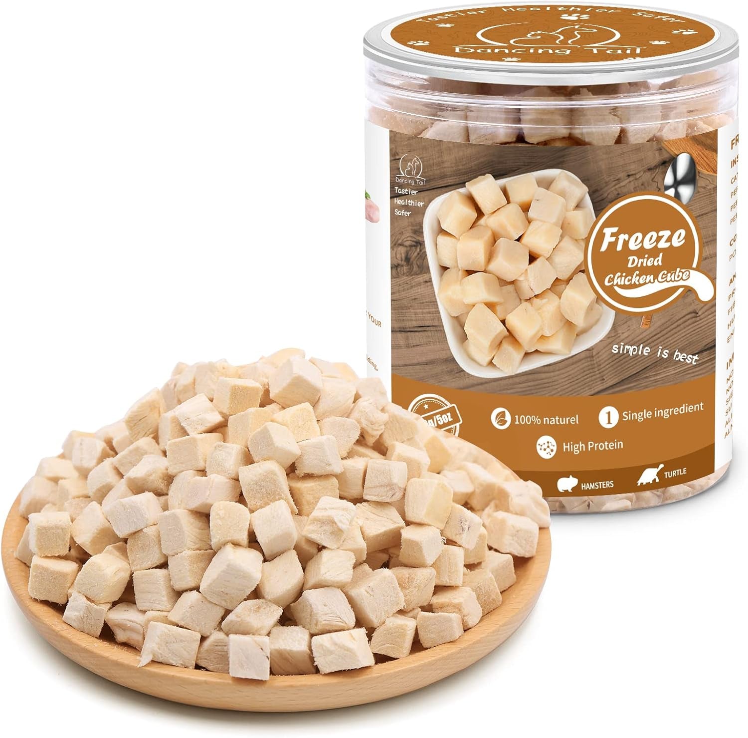 dancing-tail-freeze-dried-raw-cat-and-dog-treats-healthy-limited-ingredient-chicken-cube-weight-control-traing-treats-for-small-dogs-cats-5-ounce