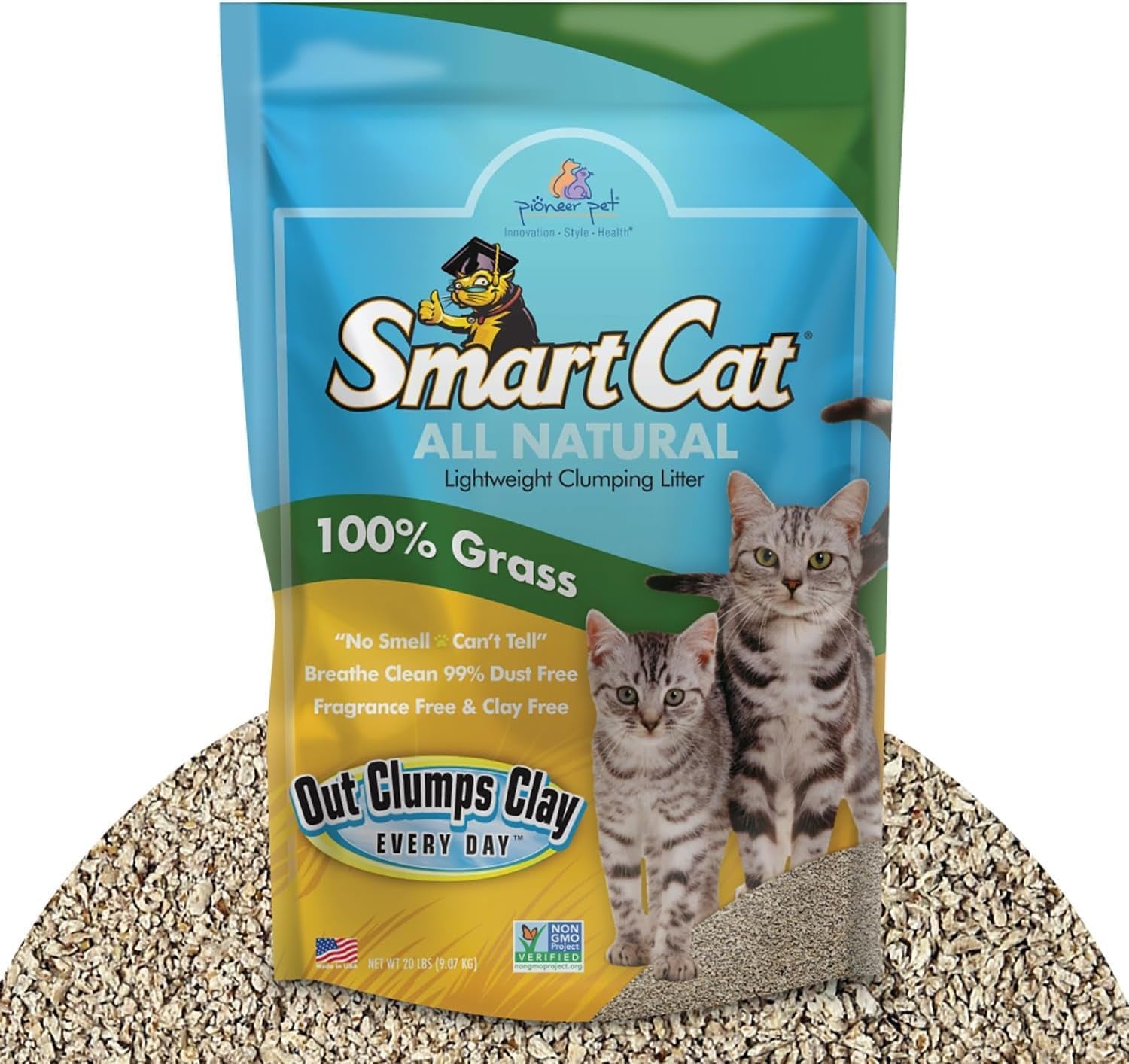 smartcat-all-natural-clumping-cat-litter-20-pound-320oz-1-pack-alternative-to-clay-and-pellet-litter-chemical-and-99-dust-free-unscented-and-lightweight