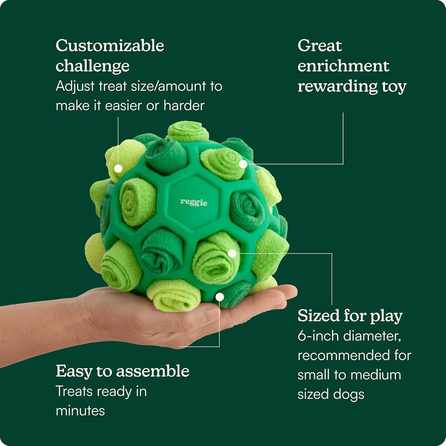 reggie-forager-ball-for-dogs-interactive-treat-dispensing-dog-enrichment-toys-reduces-boredom-stress-hyperactivity-snuffle-toys-for-dogs-durable-washable-dog-puzzle-toy