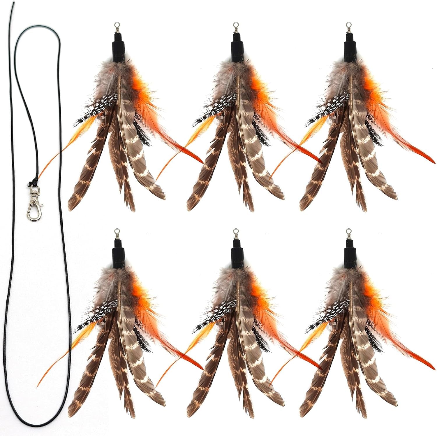 12-pack-cat-wand-feather-toy-refills-with-bells-natural-feather-replacement-for-interactive-teaser-toys-colorful-wand-attachments-durable-and-safe-cat-toy-accessories-for-exercise-and-play