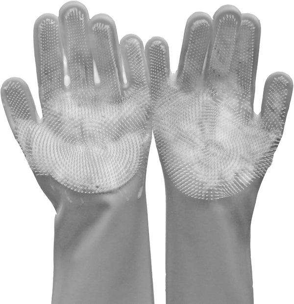 Silicone Pet Grooming Gloves Dog Washing Gloves for Bathing Massaging | 3,000 Soft Bristles, Non-Slip & Extended Sleeves, Heat Resistant & Dishwasher Safe, for Cats and Dogs, Home/Car Cleaning11