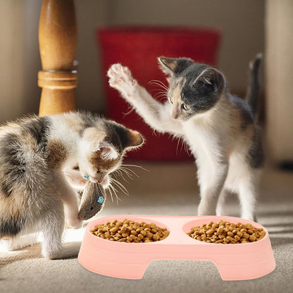 Luxshiny Pet Feeder 8Pcs Anti-Tip Double Feeding Bowls Elevated Cat Food and Water Dishes with Stable Design for Healthy Eating Posture6