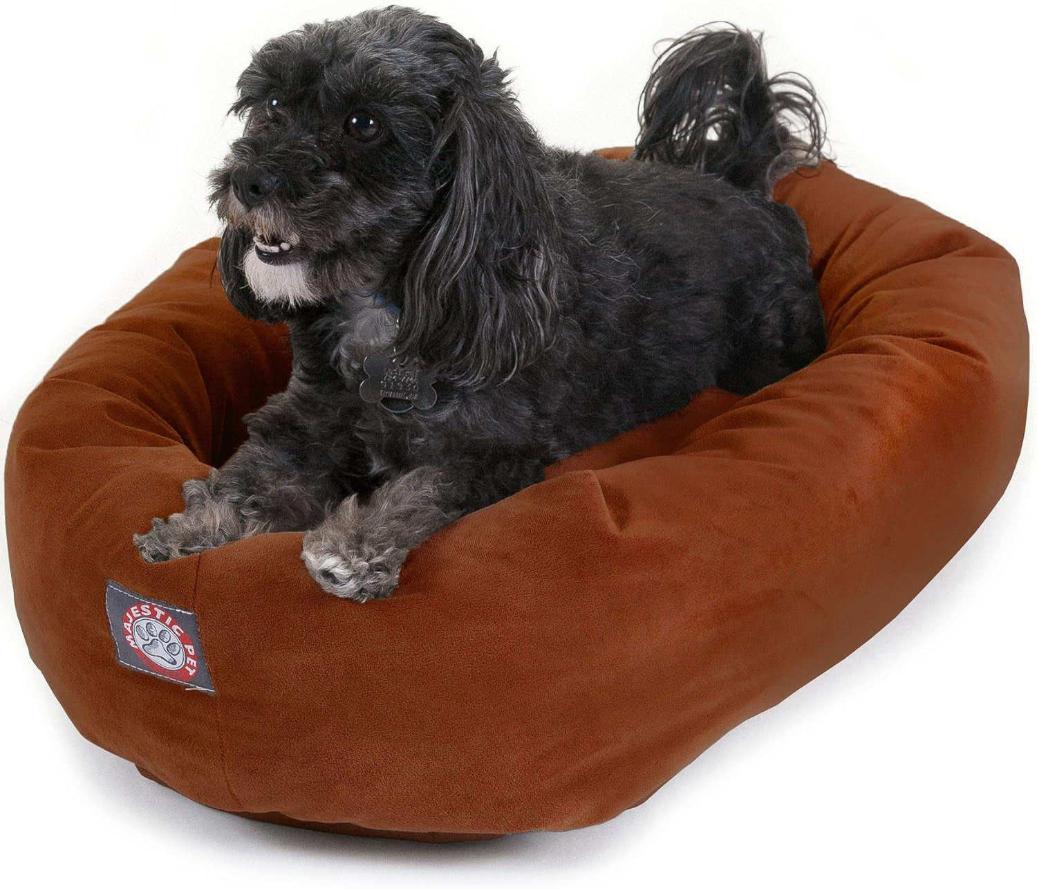 majestic-pet-32-inch-suede-calming-dog-bed-washable-cozy-soft-round-dog-bed-with-spine-support-for-dogs-to-rest-their-head-fluffy-donut-dog-bed-32x23x7-inch-round-pet-bed-medium-sage