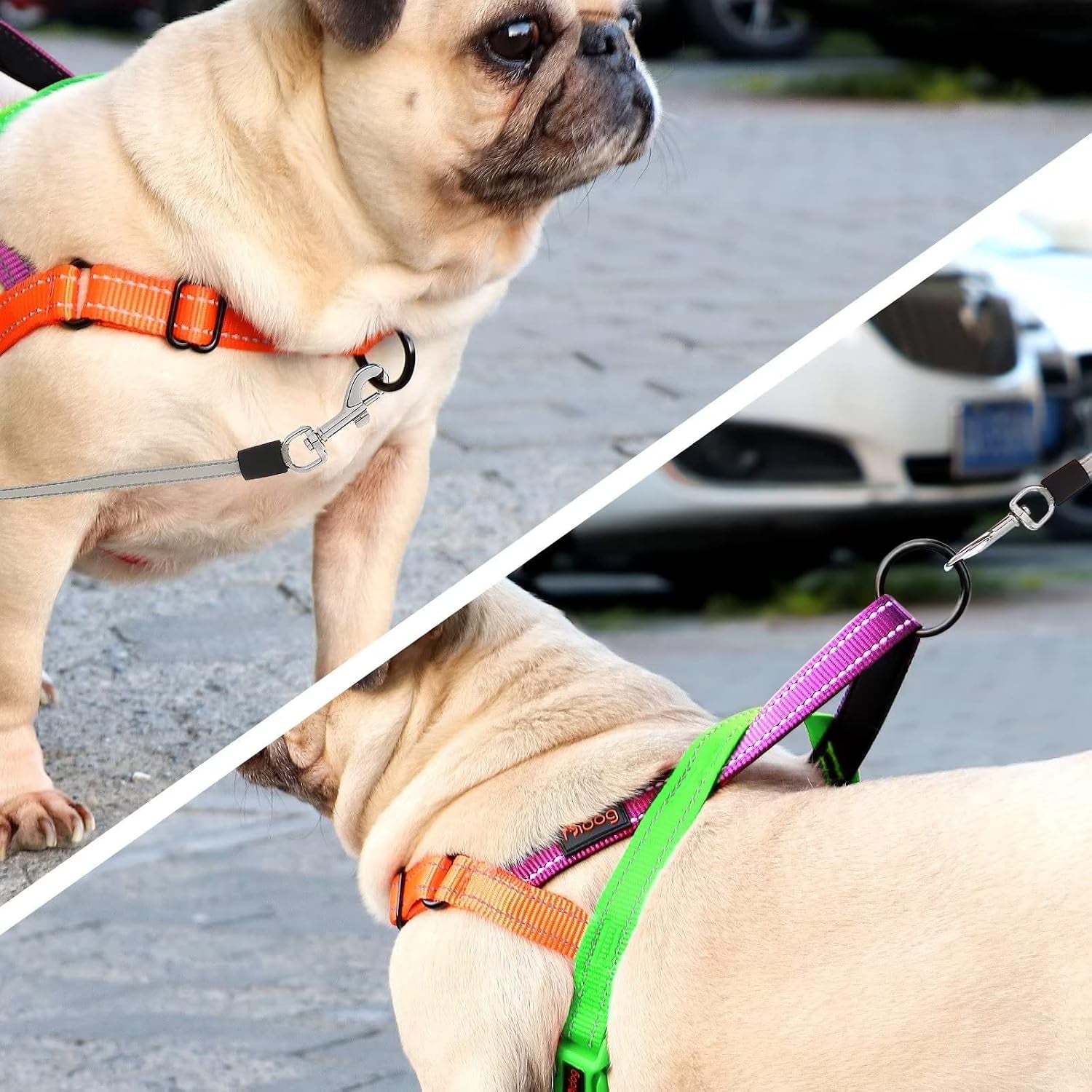 didog-no-pull-dog-harness-for-large-dogs-soft-padded-handle-green-l-quick-fit-easy-on-and-off-front-adjustable-lightweight-vest-colorful-reflective-strips-easy-for-walking-and-training