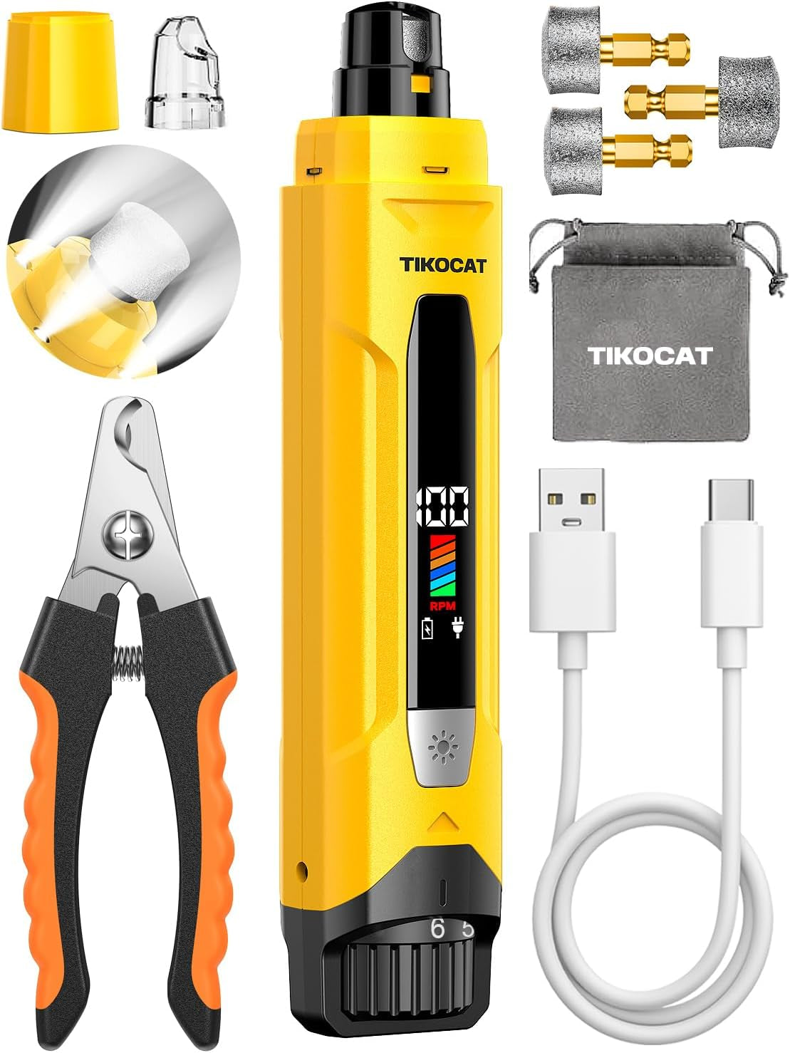 whisper-quiet-dog-nail-grinder-kit-50-more-powerful-for-sensitive-dogs-cats-6-speed-pet-nail-clippers-trimmers-with-4-led-lights-3-grinding-bits-no-over-cutting-stress-free-grooming-set-for-all-pets