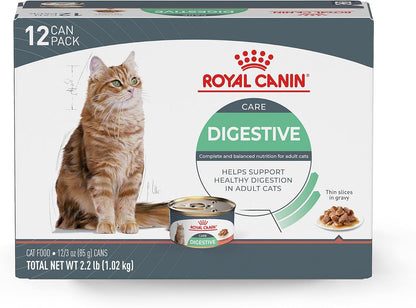 ROYAL CANIN Feline Care Nutrition Digestive Care Adult Thin Slices in Gravy Cat Food, 3 Oz (Pack of 24)12
