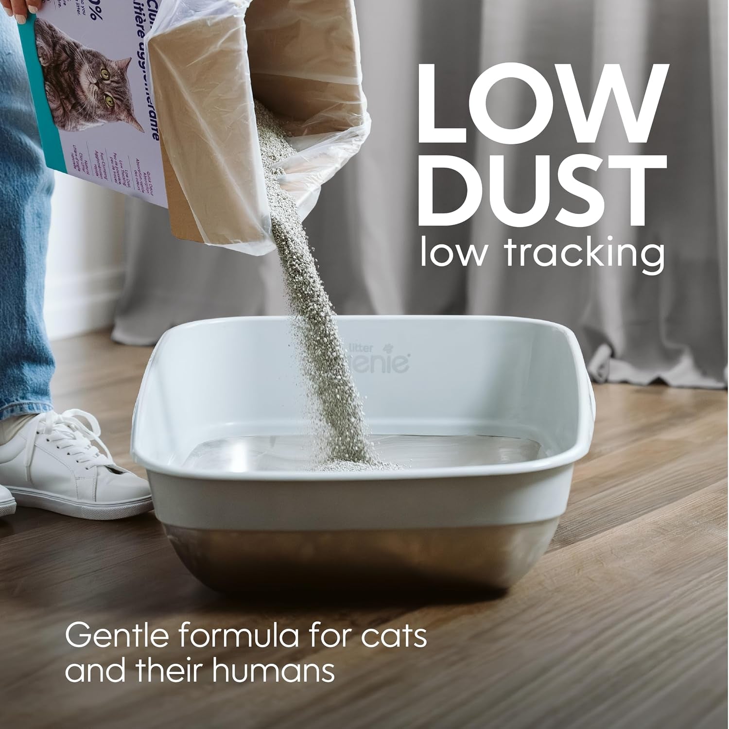 litter-genie-light-unscented-clumping-cat-litter-18-5-lbs-natural-clay-cat-litter-fast-clumping-odor-control-low-dust-naturally-lighter