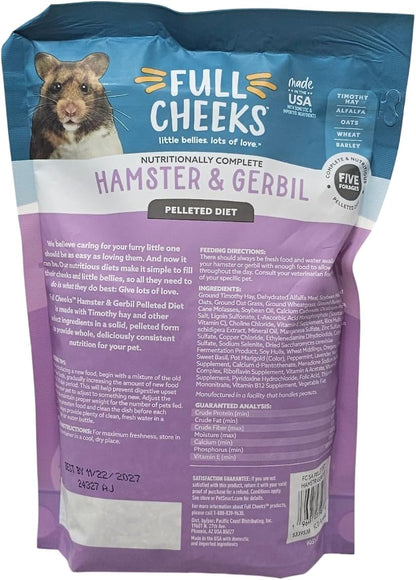 Hamster and Gerbil Pelleted Diet Pellet Food, 1 Pound Bag3