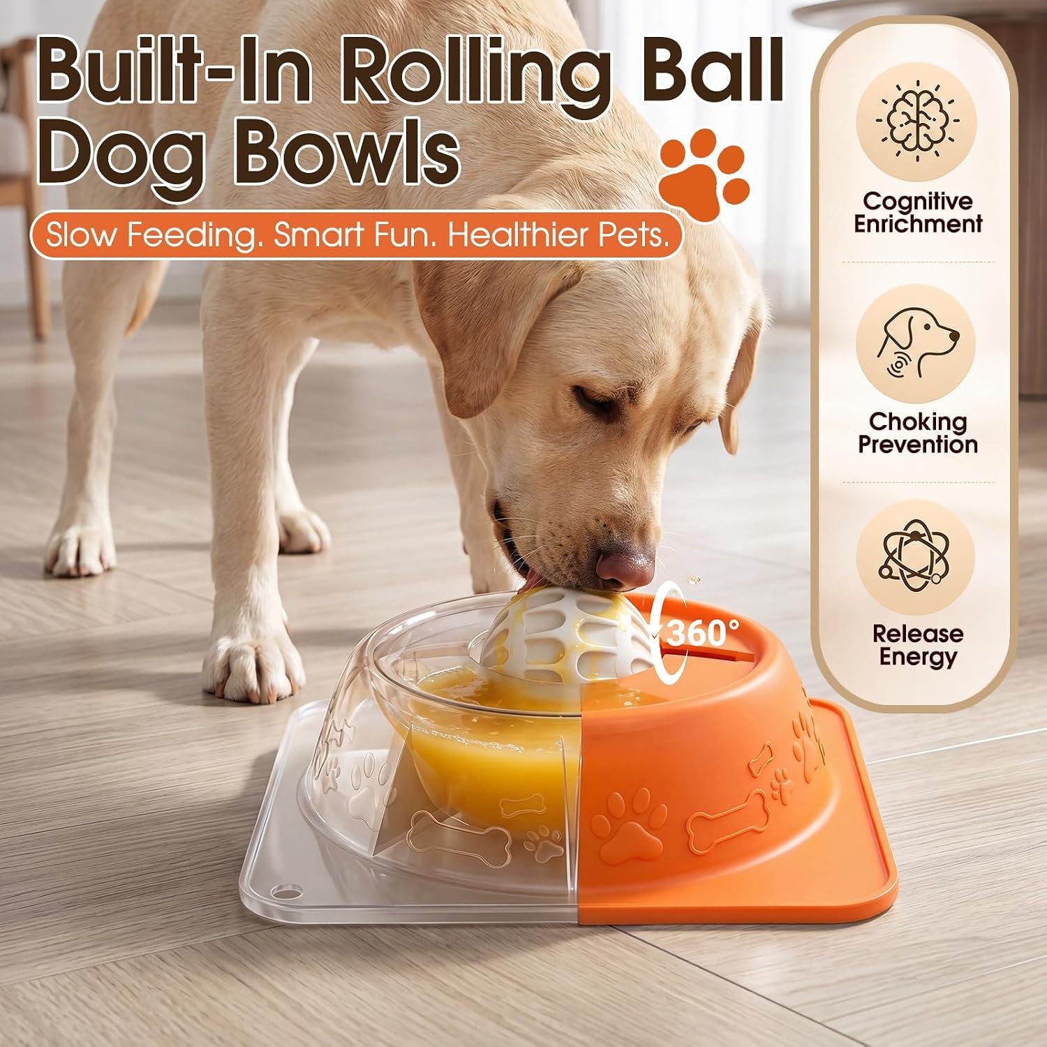 slow-feeder-dog-bowls-anti-slip-dog-lick-bowl-with-interactive-rolling-ball-anxiety-relief-liquid-treat-feeder-bone-broth-yogurt-licking-toy-for-small-medium-large-dogs-and-catsorange