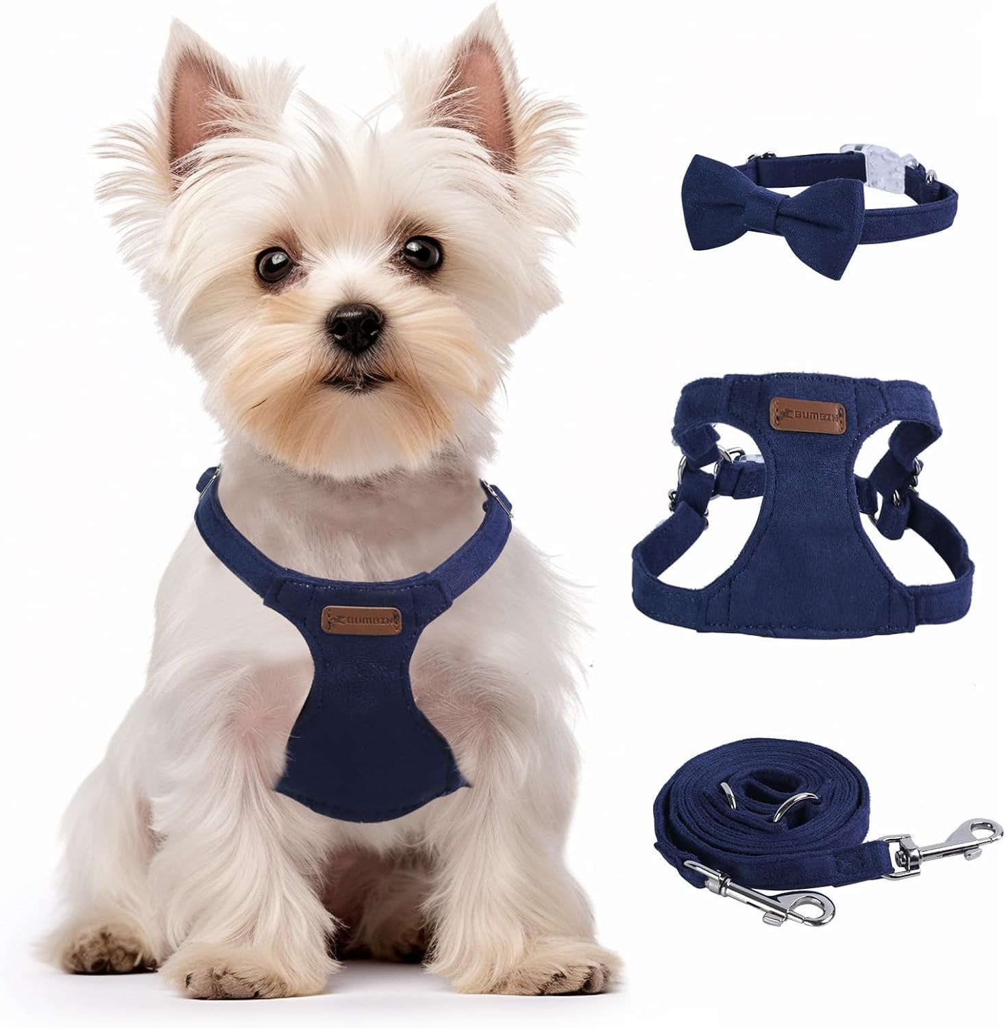 dog-harness-and-leash-set-xxs-no-pull-adjustable-puppy-harness-with-multifunction-pink-dog-leash-and-dog-collar-soft-no-choke-escape-proof-pet-harness-vest-for-small-dogs-and-cats-pink-s