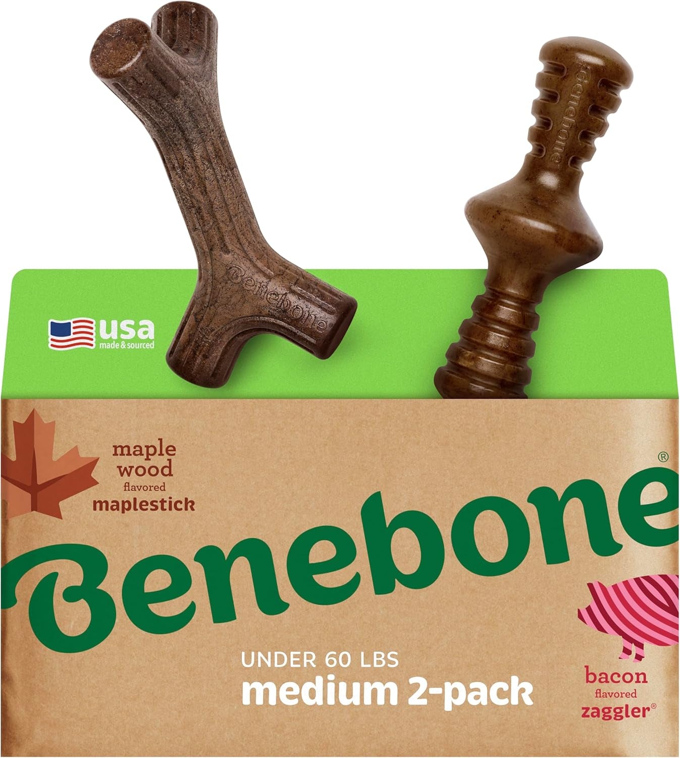benebone-small-4-pack-dog-toys-for-aggressive-chewers-under-30-lbs