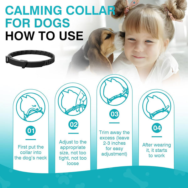 Calming Collar for Dogs 6 Packs Dog Calming Pheromones Collar Separation Anxiety and Stress Relief anti Anxiety 60 Days Calm Pheromone Collars for Small Medium Large Dogs 25 Inch Adjustable Waterproof6