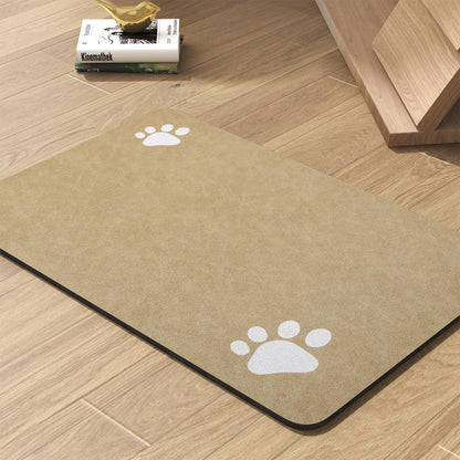 PADOOR Pet Feeding Mat-Absorbent Dog Mat for Food and Water Bowl-No Stains Easy Clean Dog Food Mat-Quick Dry Water Dispenser-Puppy Supplies Accessories8