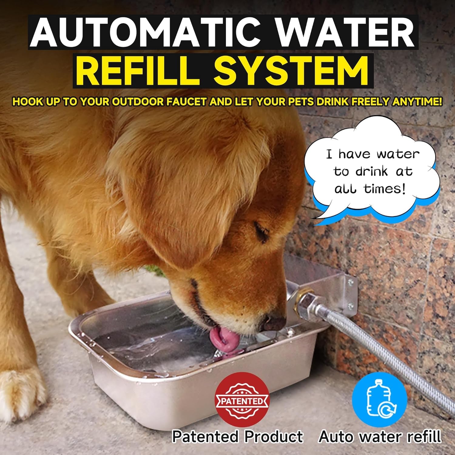 automatic-water-dispenser-for-dogs-3l-101-oz-304-stainless-steel-dog-water-feeder-auto-fill-large-waterer-for-pets-livestock-outdoor-dog-water-bowl-wide-mouth-anti-tip-easy-to-clean