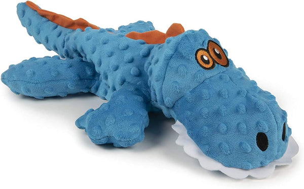 Godog Gators Squeaky Plush Dog Toy with Chew Guard Technology, Durable Fabric & Squeaker for Active Play, Blue, Large11