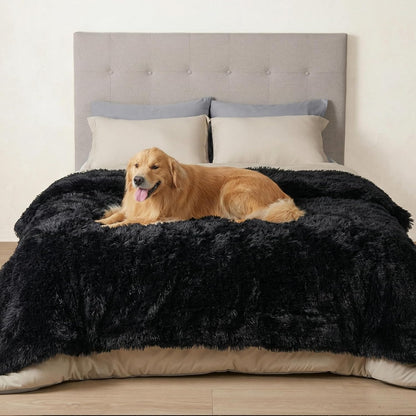 Bedsure Waterproof Dog Blanket for Small Dogs Cats Fluffy Faux Fur, 30X40 | Plush Fuzzy Reversible Pet Blankets for Couch and Dog Bed, Soft Calming Throw Cat Puppy Blanket Washable, Dog Gift, Brown20