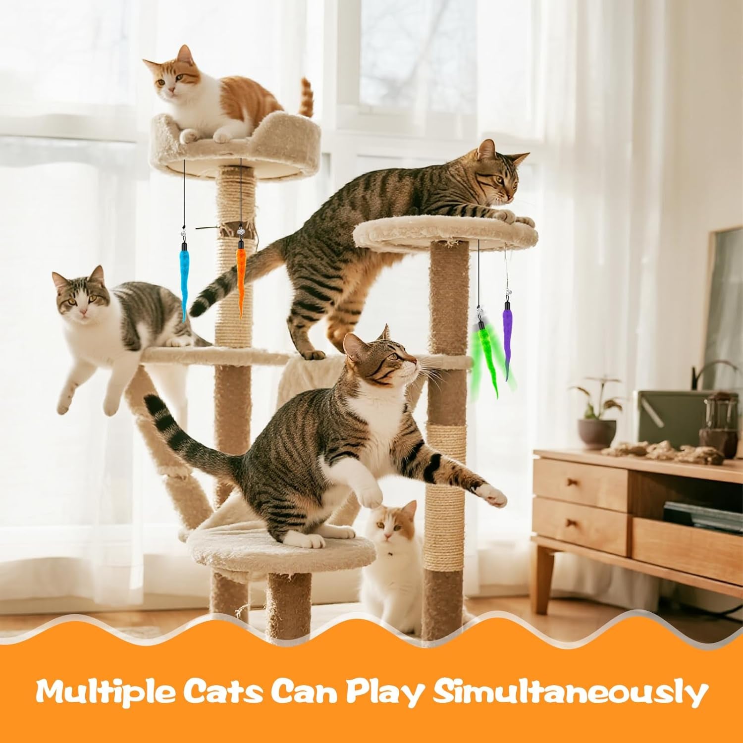 kerros-fuzzy-worm-cat-wand-refills-with-black-string-10-pcs-10-fuzzy-worm-cat-wand-attachments-with-1-black-string-for-indoor-cats-and-kittens-to-chase-jump-and-play