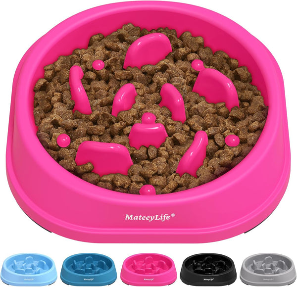 Mateeylife 2-Pack Slow Feeder Dog Bowls, 2 Cups, Dog Puzzle Feeder Bowl | Food-Contact Safe, Dishwasher Safe, Non-Slip Base, Maze Design, for Fast Eaters, for Dogs and Cats, Daily Mealtimes17