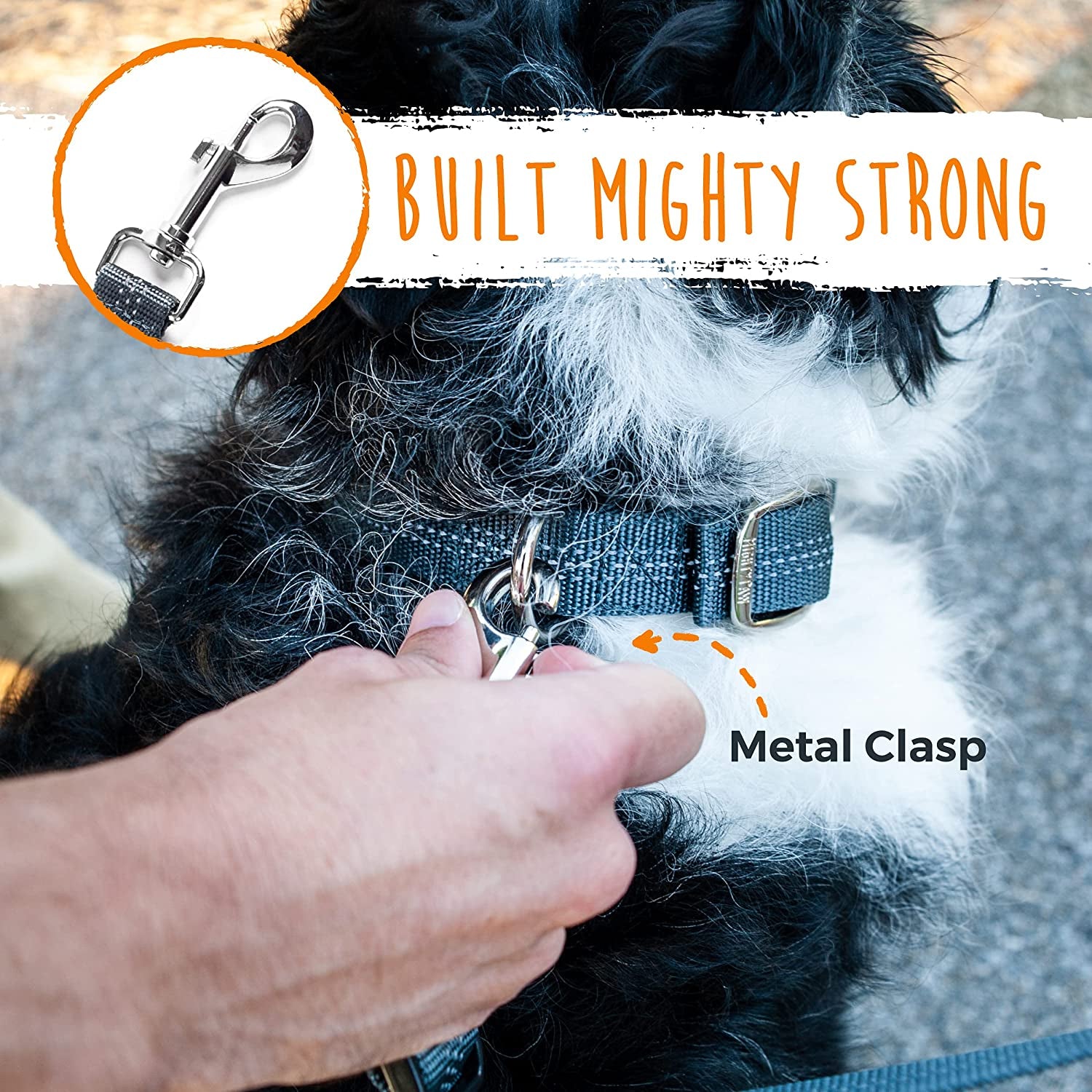 mighty-paw-double-dog-leash-no-tangle-adjustable-split-lead-for-two-dogs-fits-0-100-lb-16-24-in-range-reflective-stitching-waterproof-neoprene-padded-handle