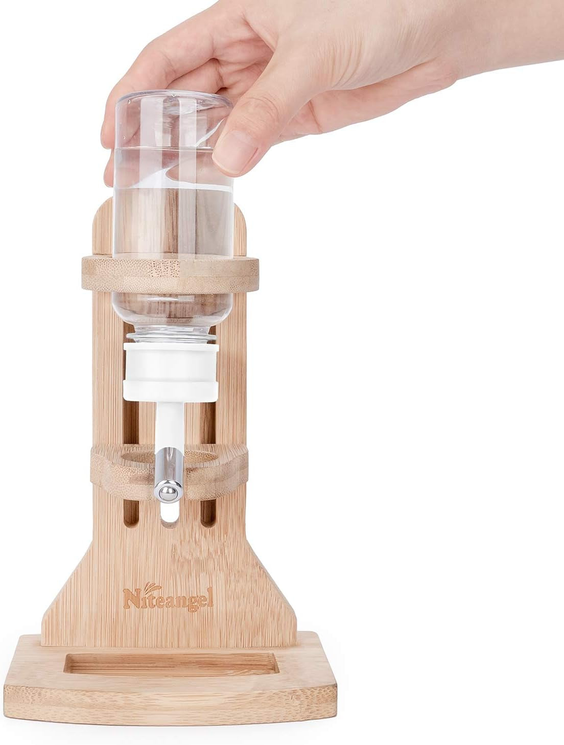 niteangel-hamster-water-bottle-with-stand-4oz-120ml-capacity-leak-proof-adjustable-height-far-away-cage-mess-wet-bedding-water-dispenser-for-syrian-dwarf-hamster-gerbils-mice-rat-or-small-pets