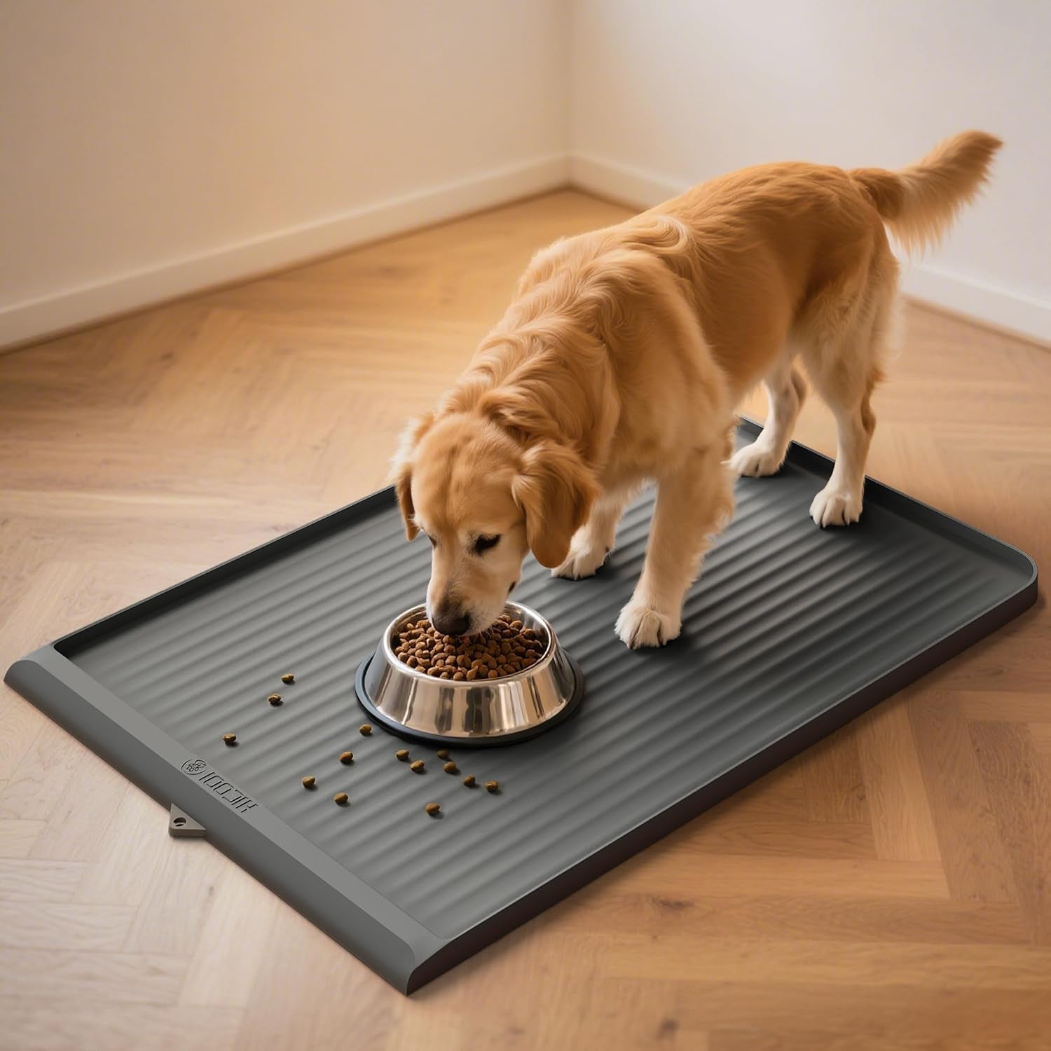 dog-food-mat-36x24-waterproof-dog-bowl-mat-grey-raised-edges-prevent-spills-diversion-grooves-waterproof-surface-non-slip-backing-easy-to-clean