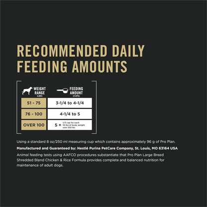 Purina Pro Plan Joint Health for Dogs, Large Breed Dog Food Dry, Shredded Blend Chicken & Rice Formula - 34 Lb. Bag8