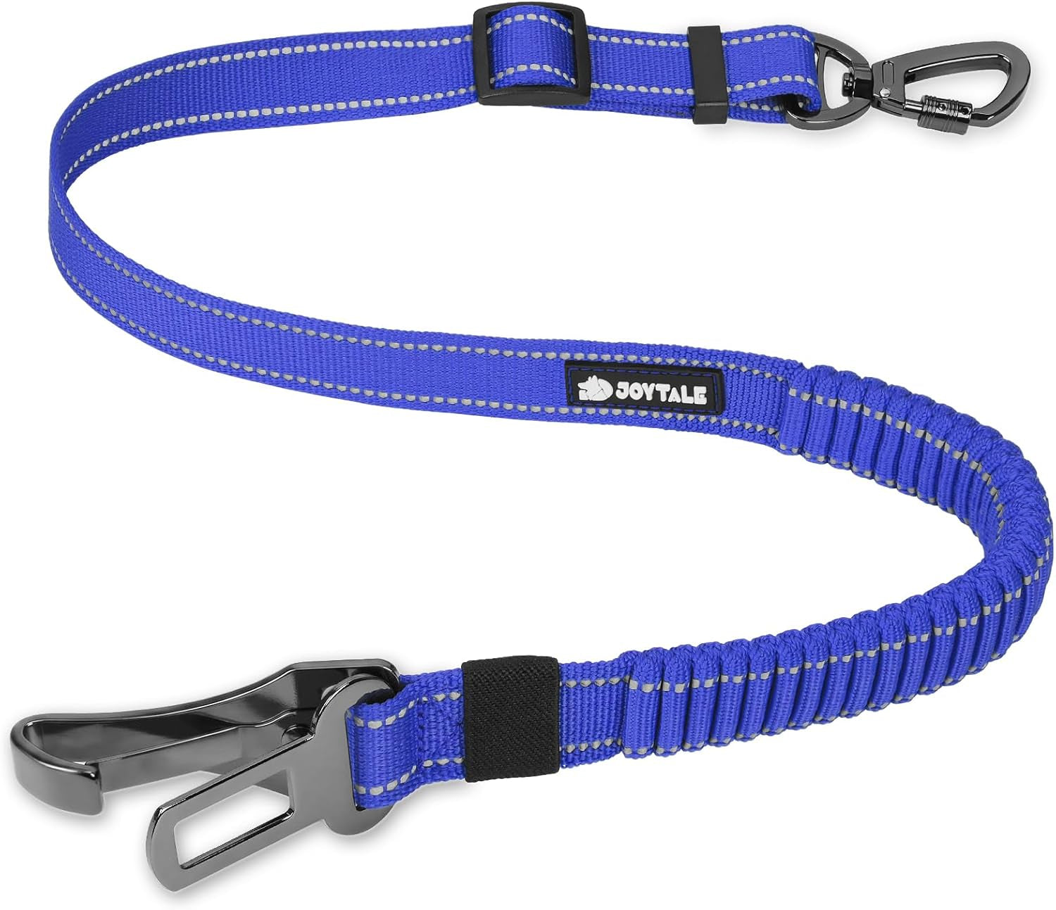 joytale-3-in-1-bungee-dog-seat-belt-for-car-medium-and-large-dogs-black-seatbelt-buckle-latch-cargo-hook-shock-absorbing-360-swivel-slide-to-lock-zinc-buckle-for-distraction-free-driving