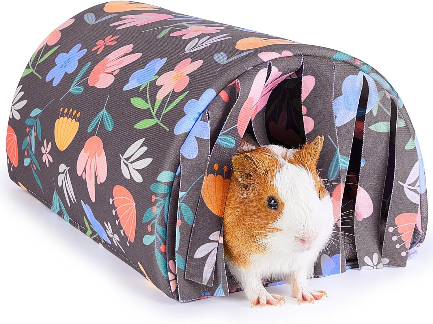 unicorn-catcher-washable-guinea-pig-tunnel-with-curtains-for-small-animals-cozy-small-pet-hideout-featuring-curtains-for-privacy-ideal-for-hamsters-chinchillas-and-bunnies-to-rest-and-play