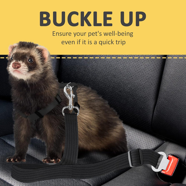Sungrow Dog Seat Belt for Car, Adjustable Nylon Pet Seatbelt, Supports All Cars, Dog Car Leash Seat Belt, Seatbelt for Dogs, Cats & Ferrets Travel Harness3