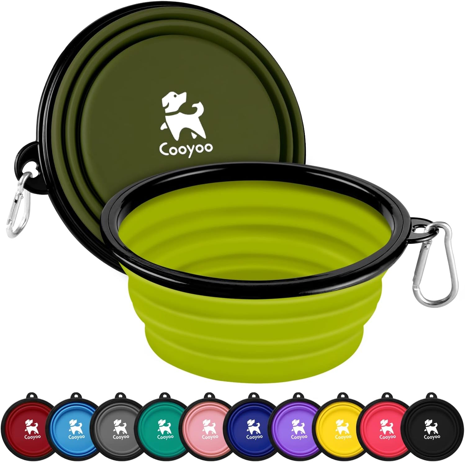 cooyoo-collapsible-dog-bowl-2-pack-collapsible-dog-water-bowls-for-cats-dogs-portable-pet-feeding-watering-dish-for-walking-parking-traveling-with-2-carabiners