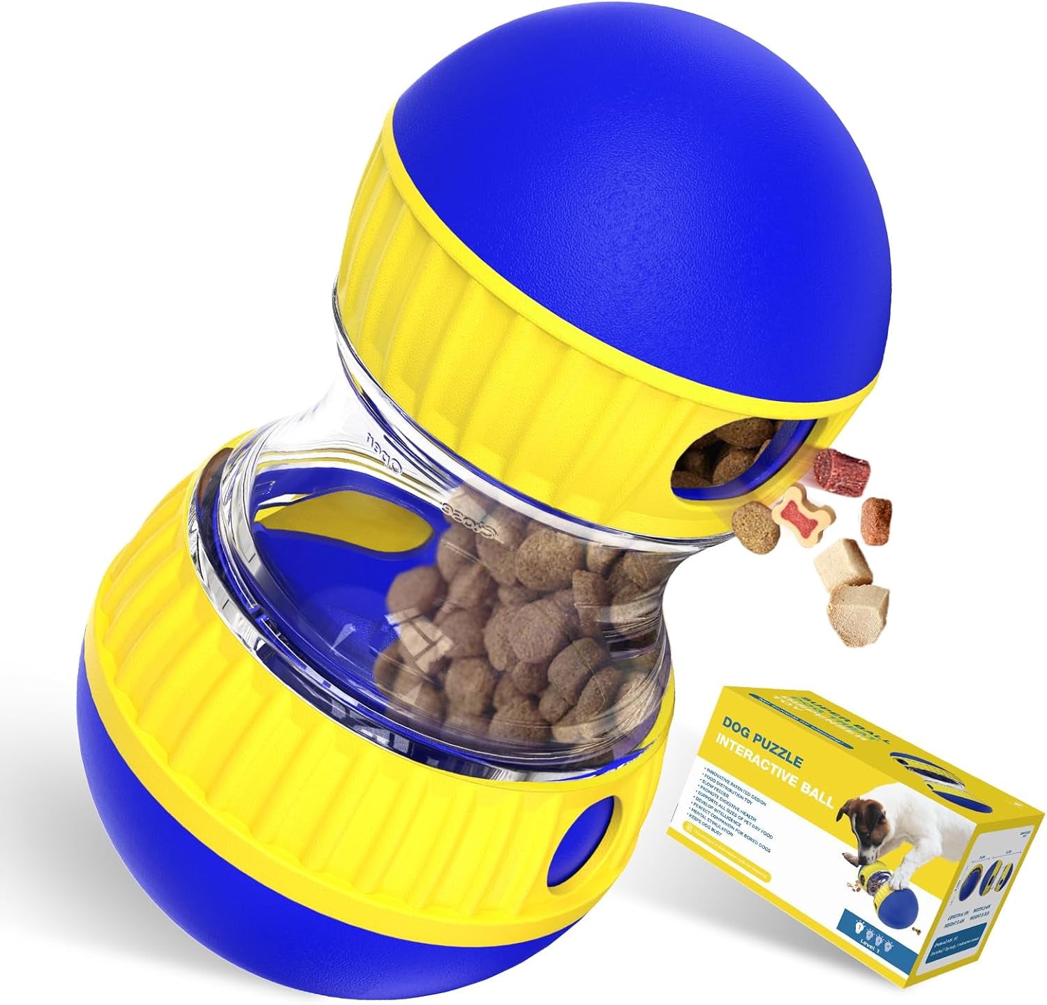 bsisuerm-dog-puzzle-toy-adjustable-treat-dispensing-ball-food-dispenser-tough-slow-feeder-puppy-enrichment-training-toy-pet-interactive-chase-toys-for-small-medium-large-dogs-to-keep-them-busy-green