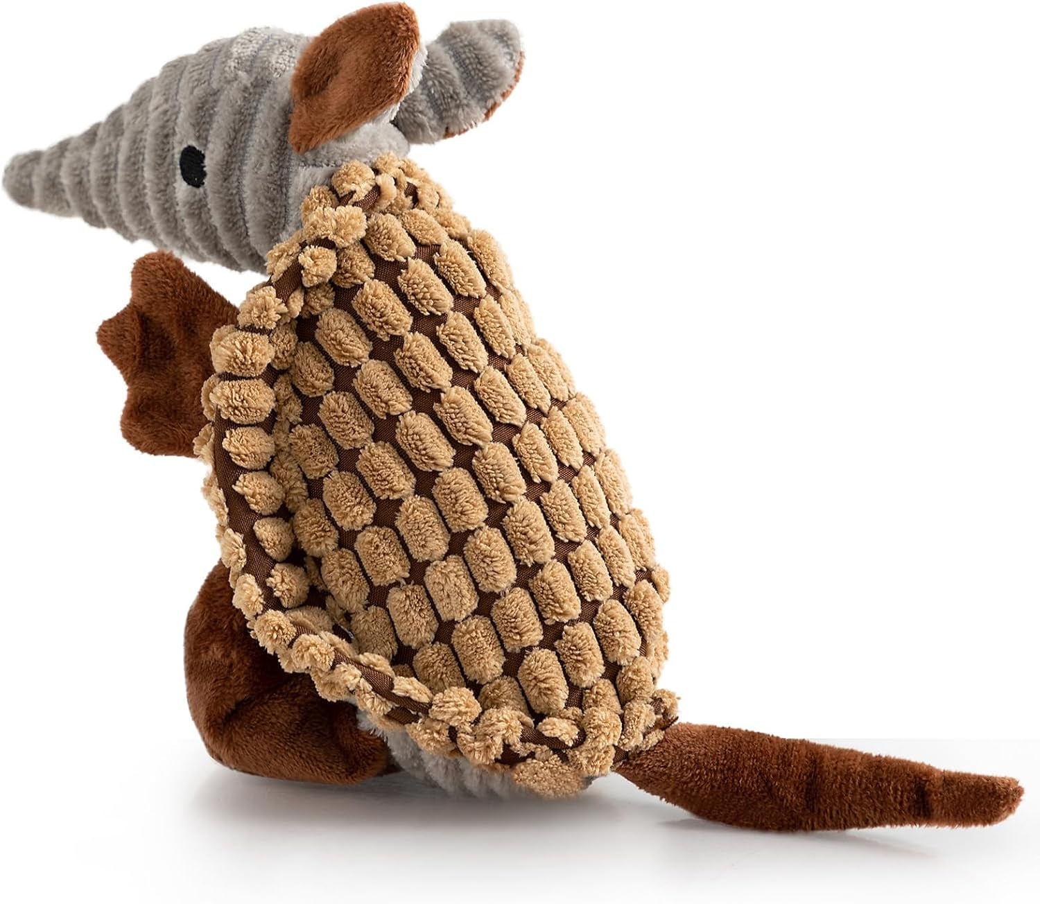 hollypet-plush-dog-squeaky-toy-stuffed-armadillo-animal-pet-puppy-chew-toys-with-clean-teeth-for-small-medium-large-all-breed-sizes-dogs-gray-8-in