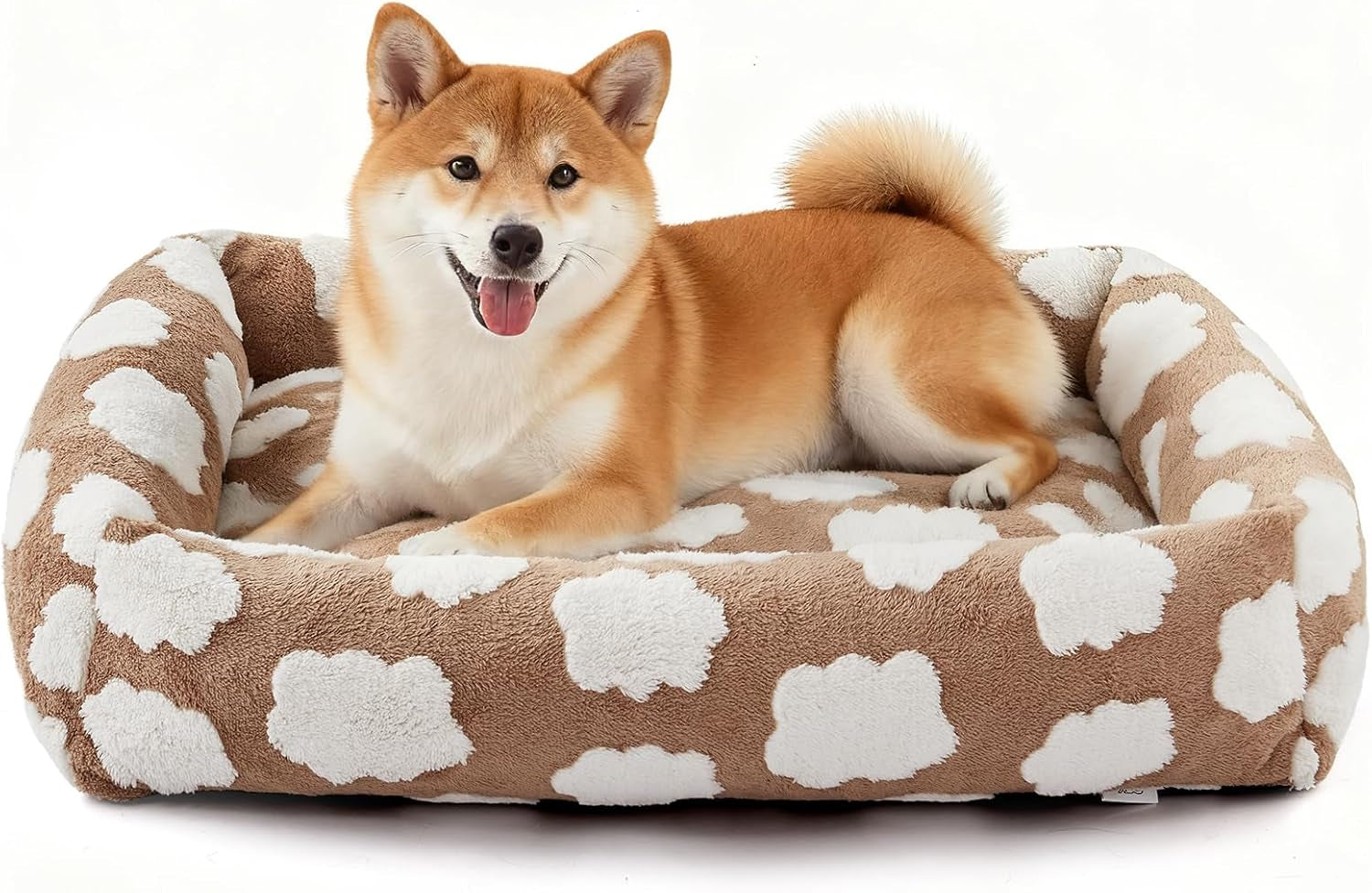 joejoy-dog-bed-medium-size-dog-removable-washable-cover-orthopedic-soft-pet-bed-anti-slip-fluffy-plush-faux-rabbit-fur-puppy-bed-30x24x8-leopard-print-grey