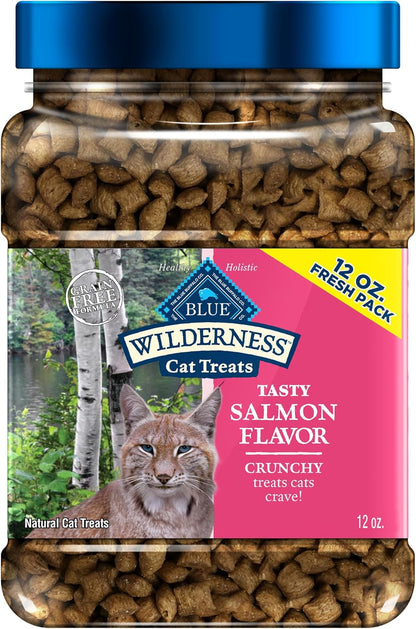 Blue Buffalo Wilderness Tasty Chicken Crunchy Cat Treats, Grain-Free Cat Treats, Real Chicken, Natural Ingredients, Enhanced with Vitamins, Minerals & Other Nutrients, Great for Training, Tub 12 Oz.11