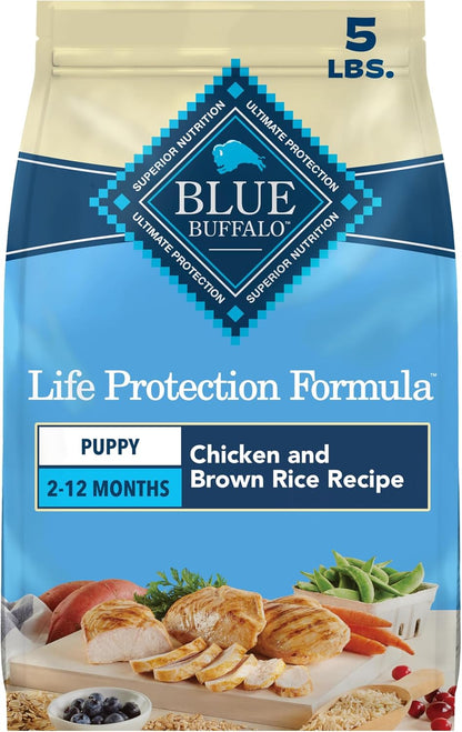 Blue Buffalo Life Protection Formula Chicken Puppy Dry Dog Food, 5 Lb | with DHA for Brain Development, Real Chicken #1 Ingredient, Antioxidant-Rich Lifesource Bits, Promotes Healthy Muscle Growth1