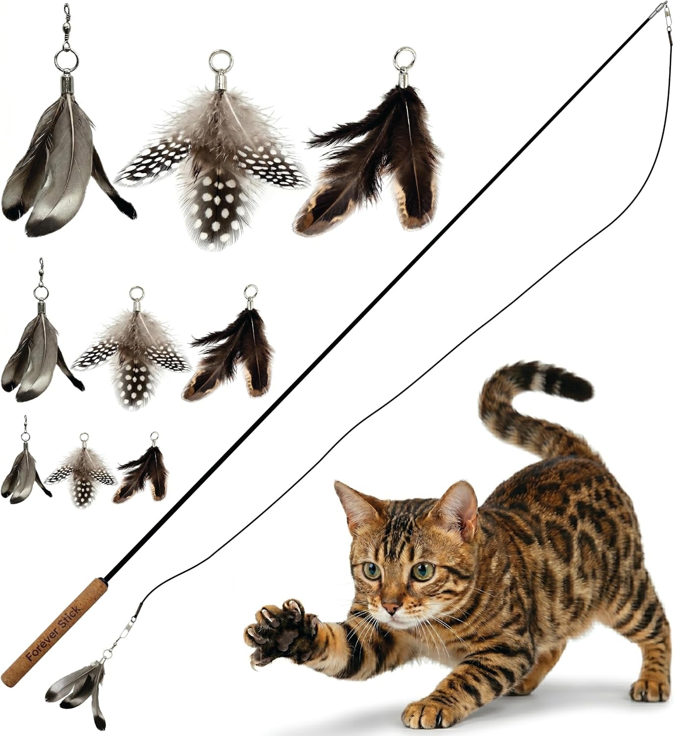 forever-stick-1-pack-the-unbreakable-cat-wand-toy-durable-cat-toy-wand-extra-long-cat-string-toy-cat-fishing-pole-toy-for-bored-indoor-adult-cats-cat-stick-toy-cat-feather-wand-cat-teaser-wand